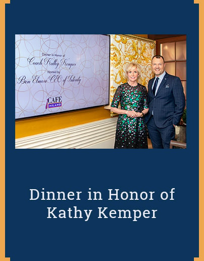 Dinner in Honor of Coach Kathy Kemper