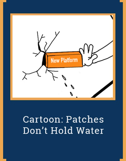 Cartoon: Patches Don’t Hold Water