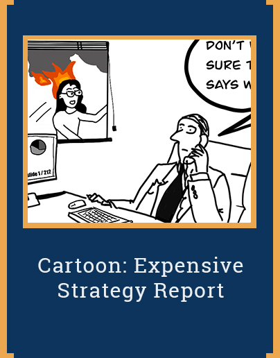 Cartoon: Expensive Strategy Report